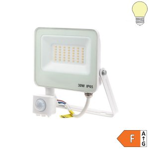 LED SMD Fluter mit Bewegungsmelder 120° weiß 30W warmweiß