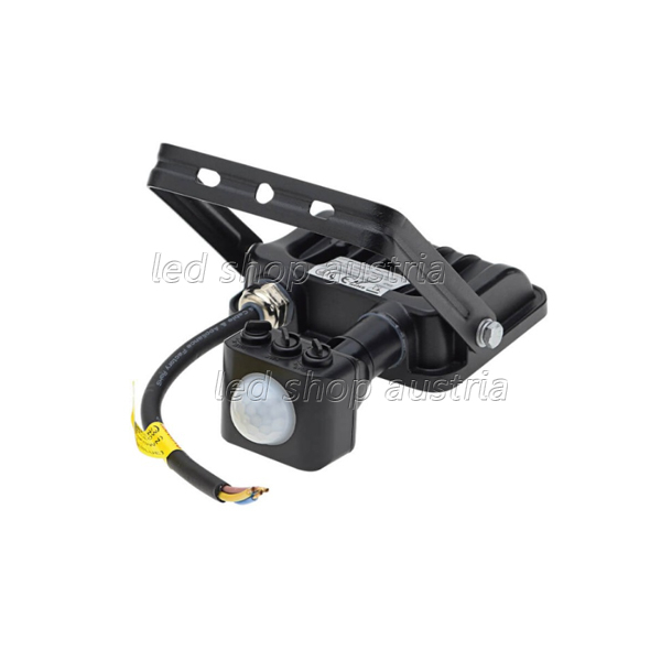 LED SMD Fluter mit Bewegungsmelder 120° schwarz 10W kaltweiß