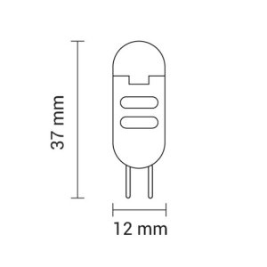 G4 LED 170 Lumen 2W matt kaltweiß