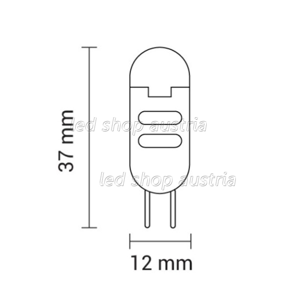 G4 LED 170 Lumen 2W matt warmweiß