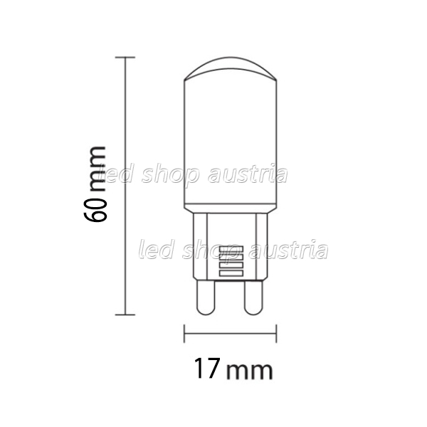 G9 LED 380 Lumen 5W warmweiß