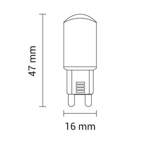 G9 LED 220 Lumen 3W kaltweiß