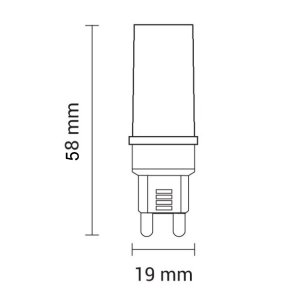 G9 LED 550 Lumen 6W "dimmbar" neutralweiß