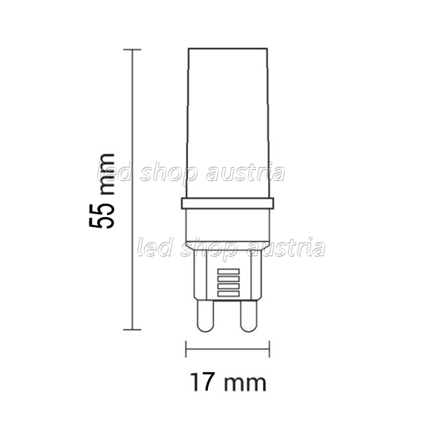 G9 LED 400 Lumen 3,5W kaltweiß