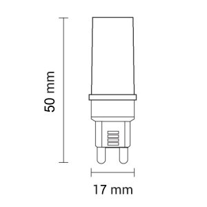 G9 LED 400 Lumen 4W "dimmbar" kaltweiß