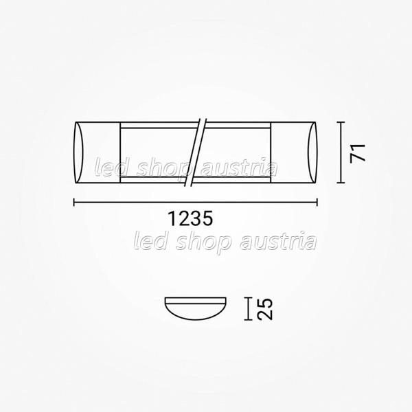 40W LED Unterbauleuchte 120cm CCT IP20