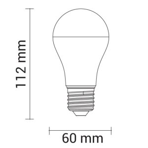 E27 A60 LED Birne 1055 Lumen 12W kaltweiß