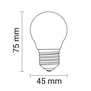 E27 G45 LED Birne 320 Lumen 4W neutralweiß