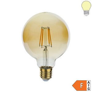 E27 LED G95 Glühfadenbirne Vintage 400 Lumen 4W warmweiß