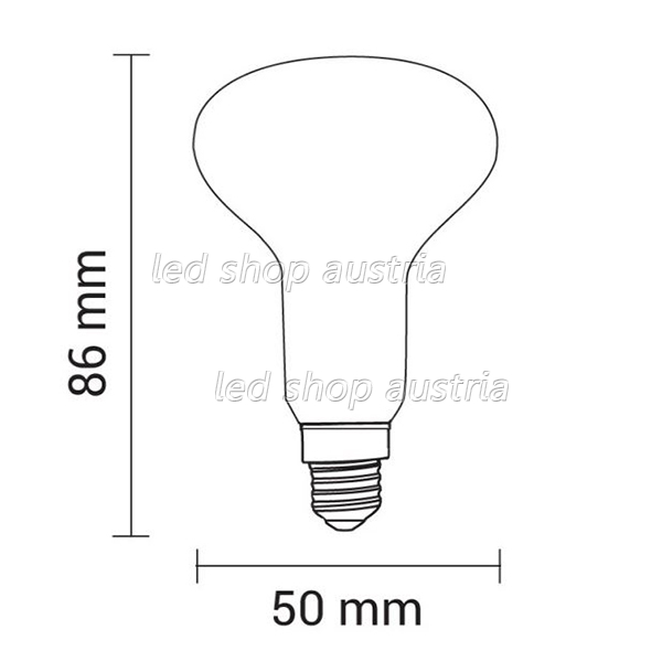 E14 LED Glühfaden Spot 600 Lumen 5W warmweiß