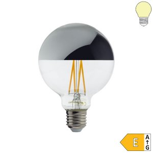 E27 LED G95 Spiegelkopfbirne 800 Lumen 7W silber warmweiß