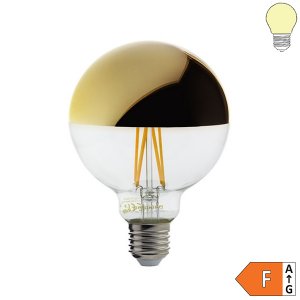 E27 LED G95 Spiegelkopfbirne 400 Lumen 4W gold warmweiß