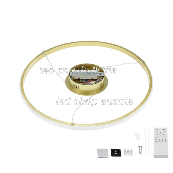 30W LED CCT Pendelleuchte dimmbar gold gebürstet Ø50cm