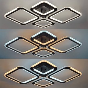 50W LED Deckenleuchte schwarz CCT