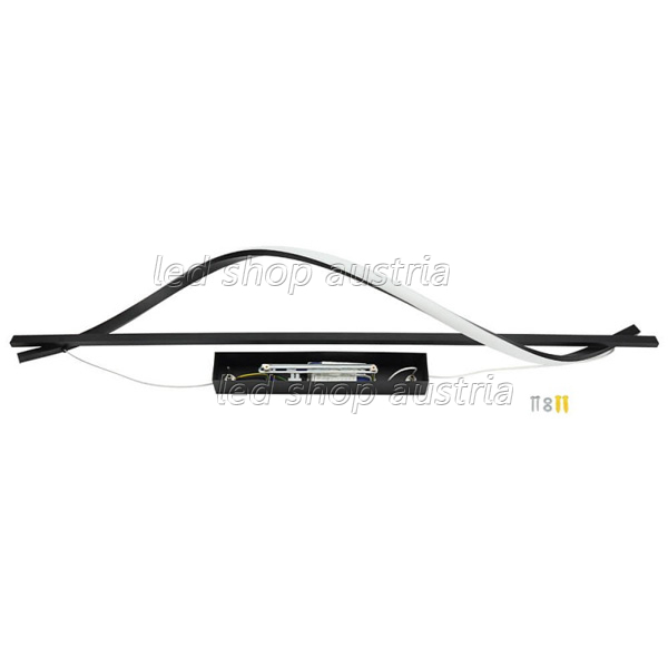 17W LED Pendelleuchte warmweiß schwarz 110cm