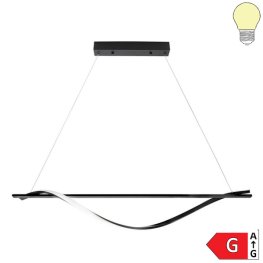 17W LED Pendelleuchte warmweiß schwarz 110cm