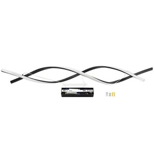 28W LED Pendelleuchte warmweiß schwarz 120cm