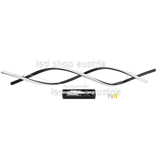 28W LED Pendelleuchte warmweiß schwarz 120cm