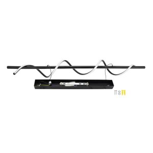 30W LED Pendelleuchte schwarz 120cm