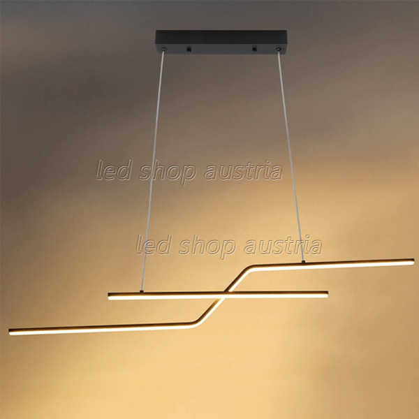 13W LED Pendelleuchte warmweiß schwarz 105cm