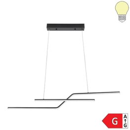 13W LED Pendelleuchte warmweiß schwarz 105cm