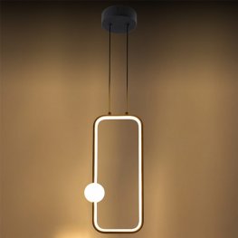 15W LED Pendelleuchte Schwarz Warmweiß