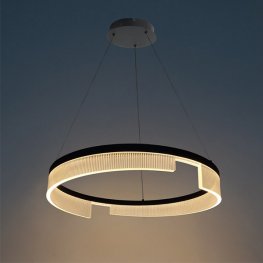 23W LED Pendelleuchte schwarz warmweiß