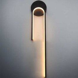 10W LED Wandleuchte schwarz warmweiß