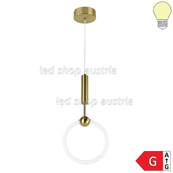 11W LED Pendelleuchte Messing Warmweiß
