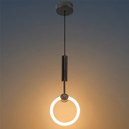10W LED Pendelleuchte schwarz Warmweiß