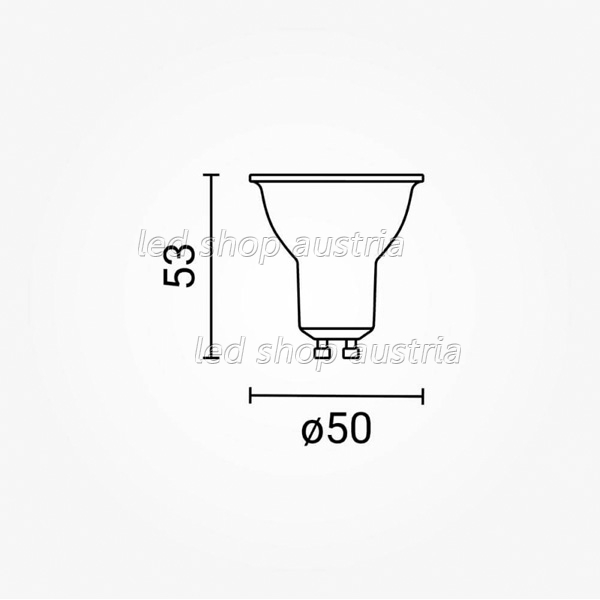 LED GU10 Spot dimmbar 6W warmweiß