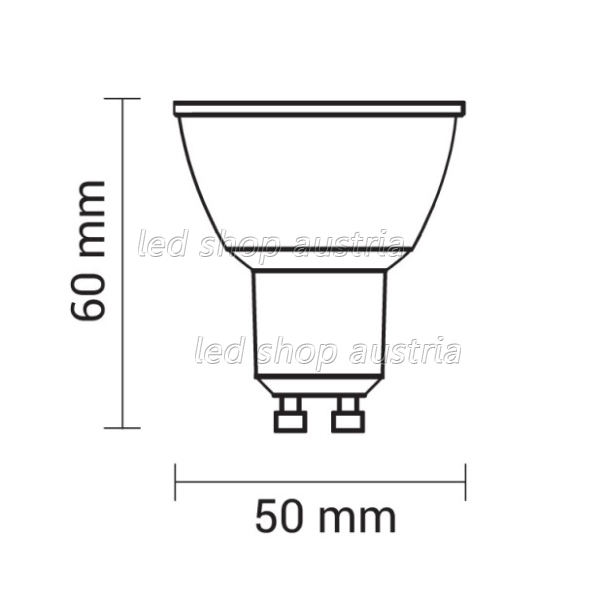 GU10 LED COB Spot 6W 480 Lumen 50° neutralweiß