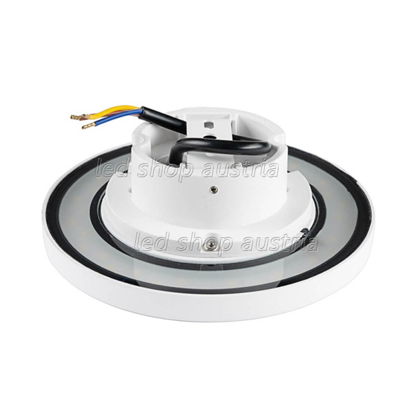 12W LED Wandleuchte rund Aluminium IP65 weiß warmweiß
