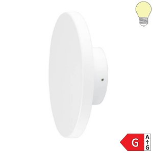 12W LED Wandleuchte rund Aluminium IP65 weiß warmweiß