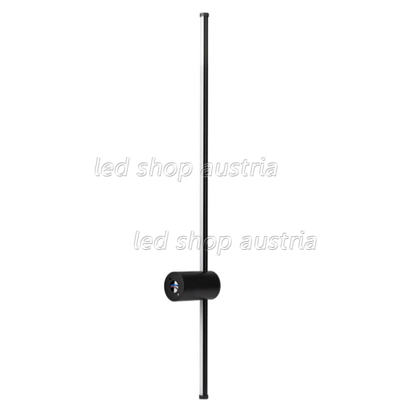 16W LED Wandleuchte stabförmig schwarz neutralweiß