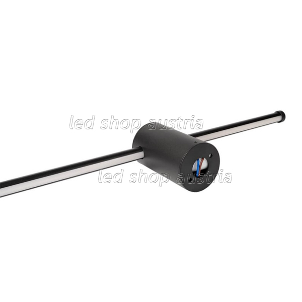 16W LED Wandleuchte stabförmig schwarz neutralweiß
