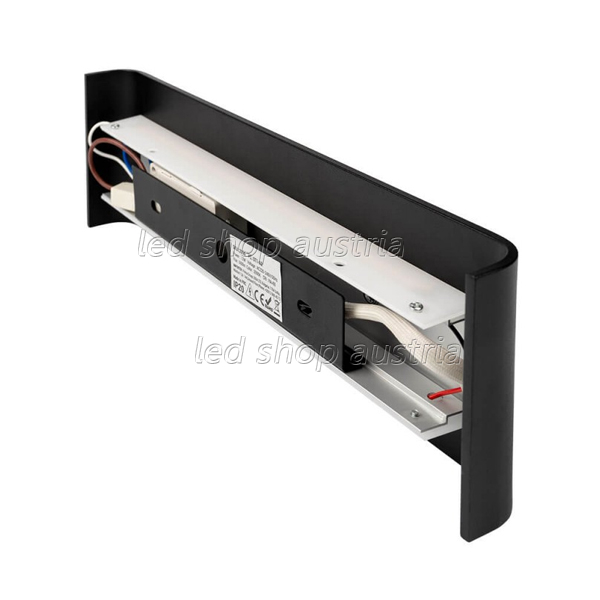 12W LED Wandleuchte Up-Down schwarz warmweiß