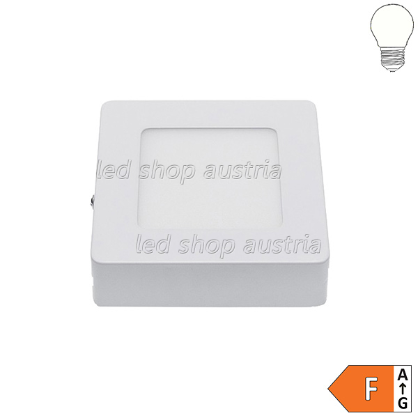 6W LED Aufbaupanel quadratisch neutralweiß