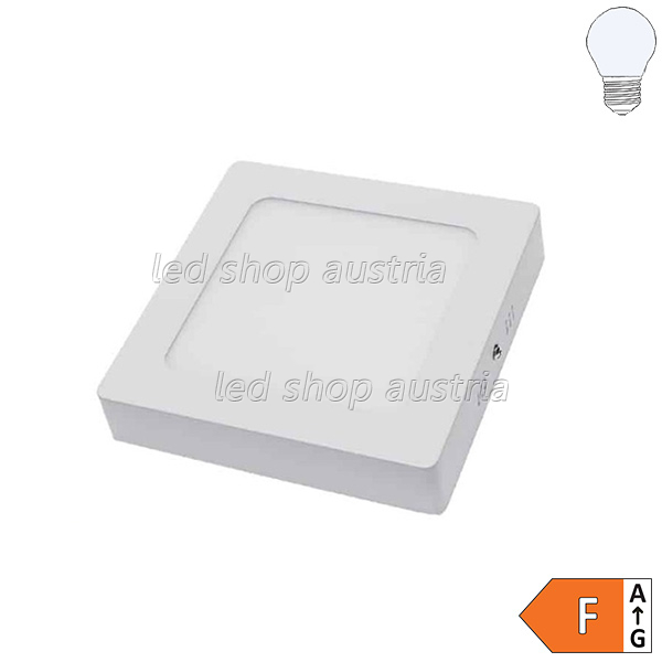 12W LED Aufbaupanel quadratisch kaltweiß