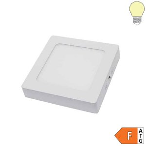 12W LED Aufbaupanel quadratisch warmweiß