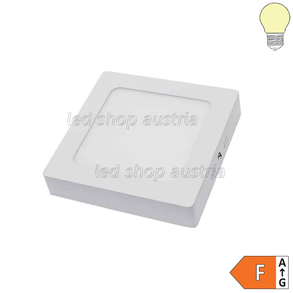 12W LED Aufbaupanel quadratisch warmweiß