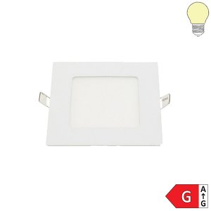 6W LED Mini Einbau- Panel quadratisch inkl. Trafo warmweiß