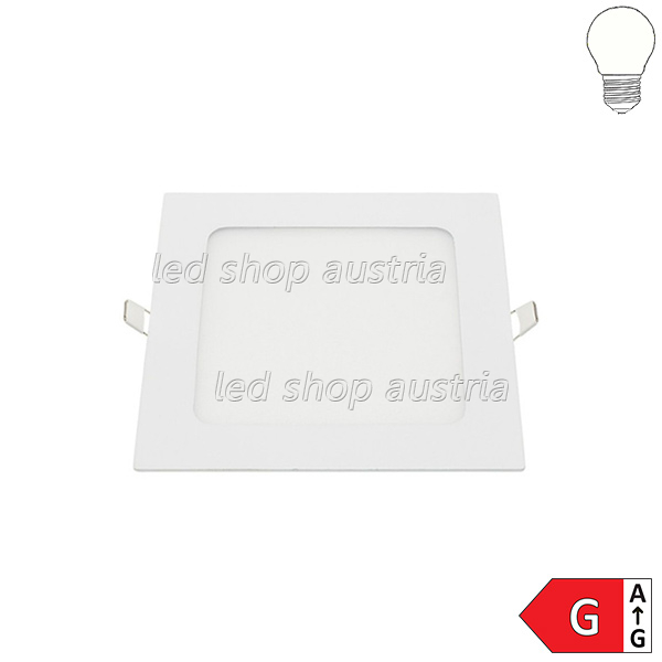 12W LED Einbau- Panel quadratisch inkl. Trafo neutralweiß