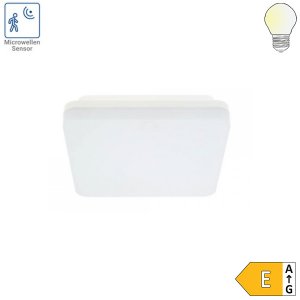 LED Aufbauleuchte 18W quadratisch mit Bewegungsmelder IP54 CCT