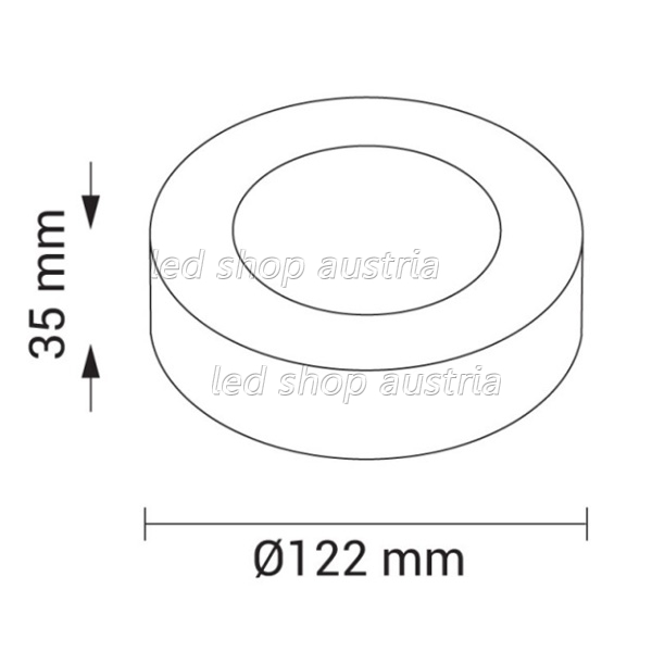 (Bild für) 6W LED Mini Aufbaupanel CCT rund inkl. Trafo