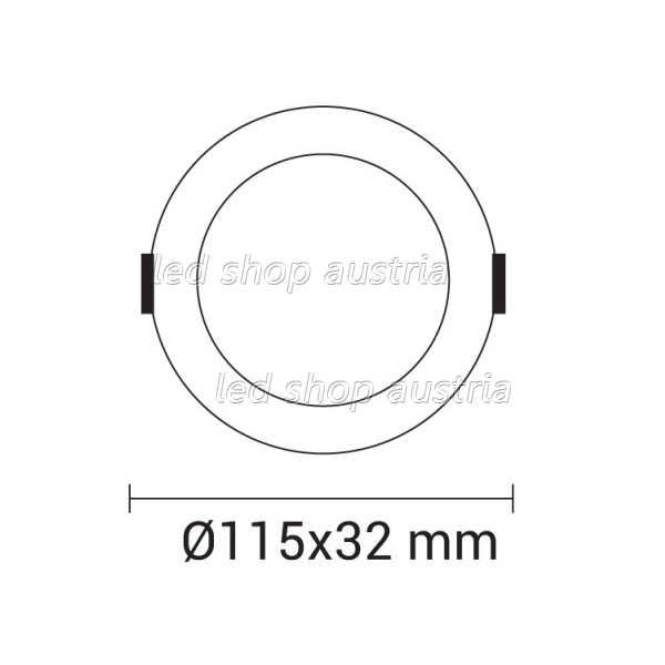 9W LED Einbauleuchte Slim Rund CCT Farbwechsel Dimmbar IP44