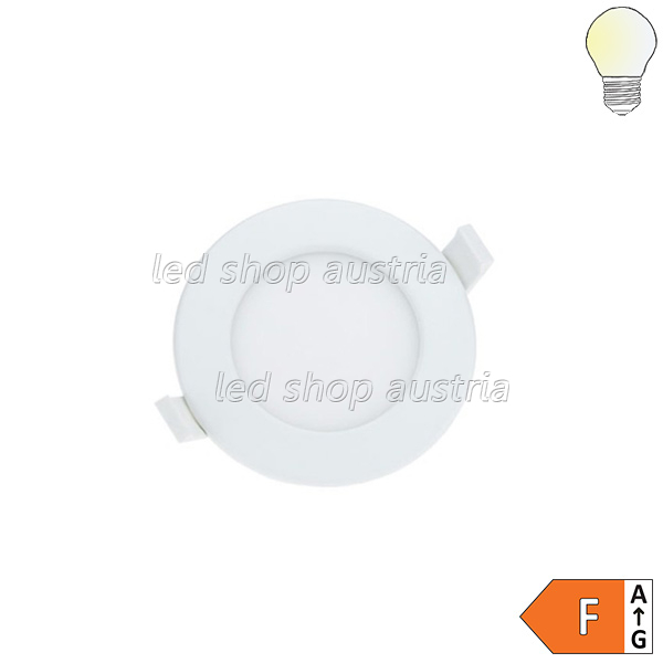 9W LED Einbauleuchte Slim Rund CCT Farbwechsel Dimmbar IP44