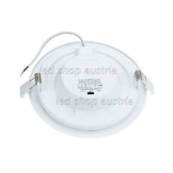 12W LED Einbauleuchte Slim Rund CCT Farbwechsel Dimmbar IP44