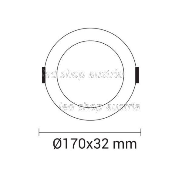 12W LED Einbauleuchte Slim Rund CCT Farbwechsel Dimmbar IP44
