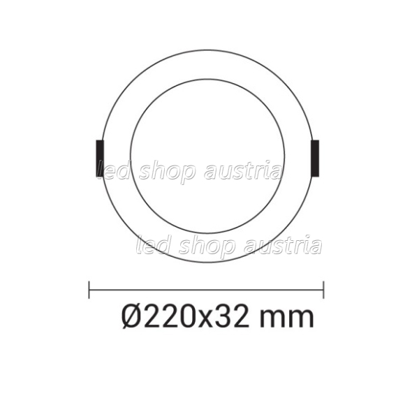 18W LED Einbauleuchte Slim Rund CCT Farbwechsel Dimmbar IP44